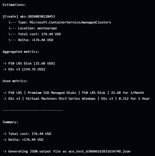 Azure Cost Estimator