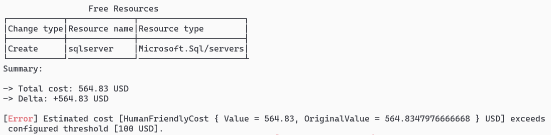 Azure Cost Estimator